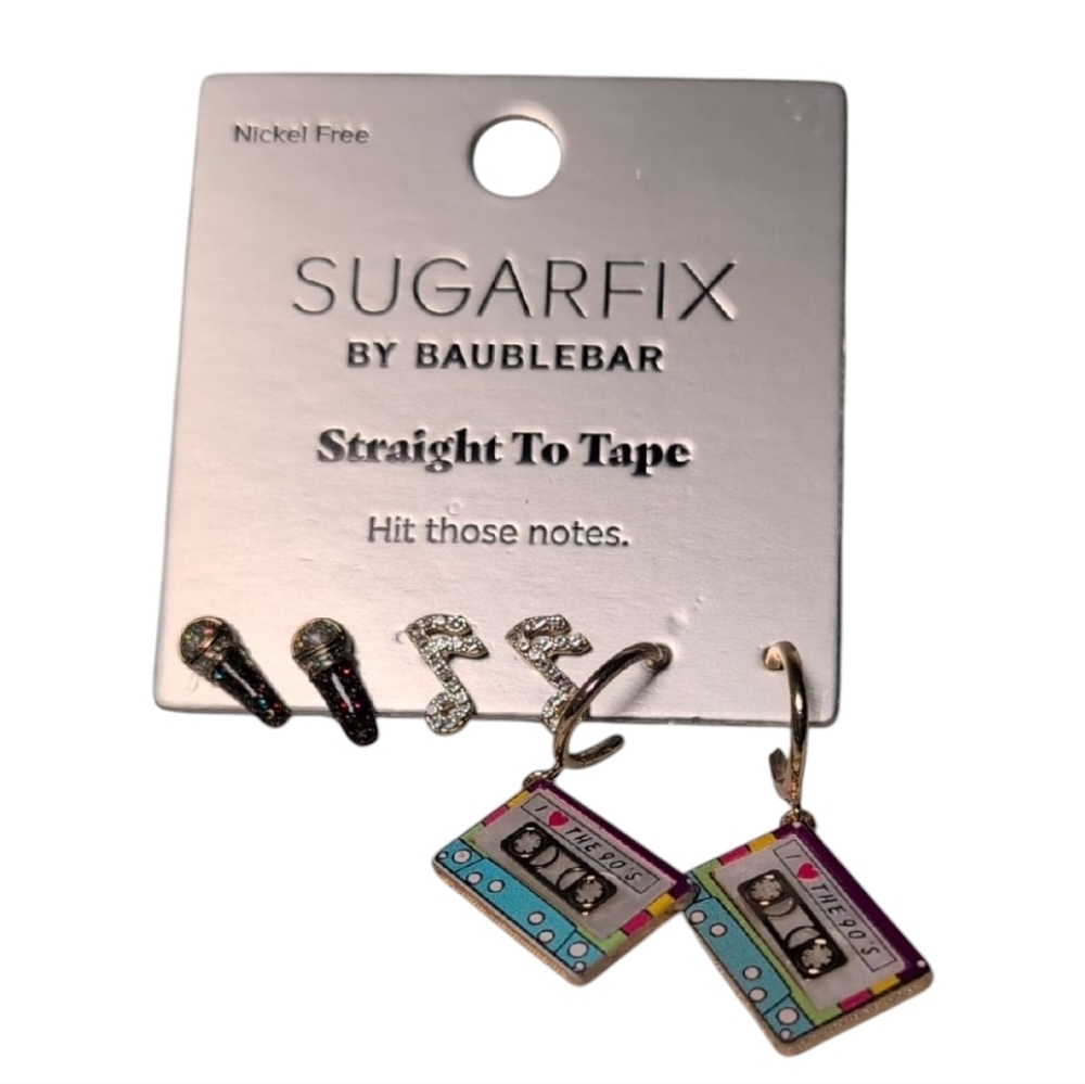 SUGARFIX by BaubleBar Straight to Tape Hit Those Notes Earrings